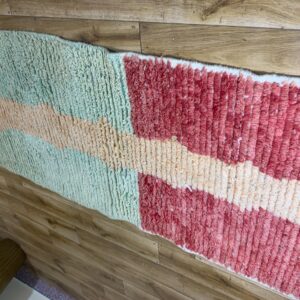 Multicolor Tufted Stripe Rug Runner
